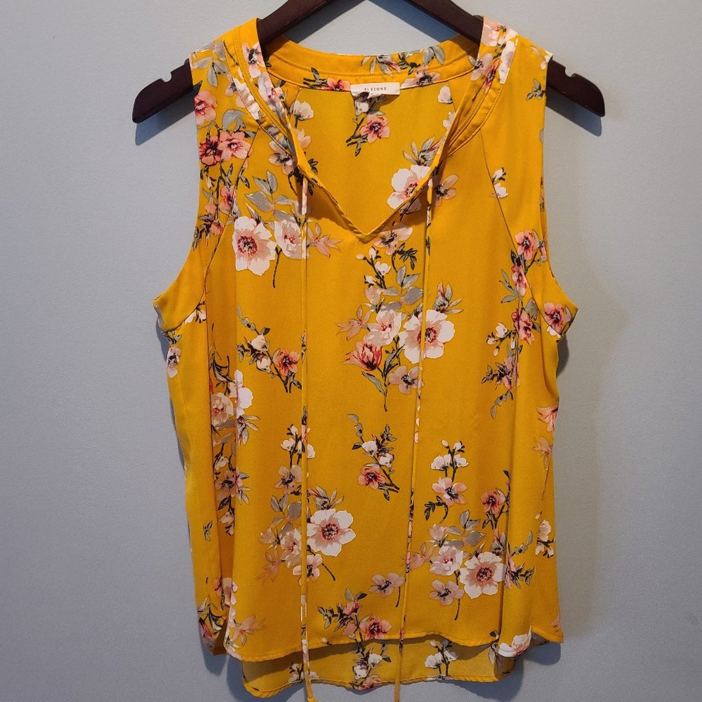 Pleione Camia Tie Neck Blouse